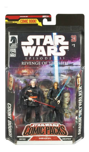 Count Dooku & Anakin Skywalker Star Wars Pack Dark Horse (Usado)