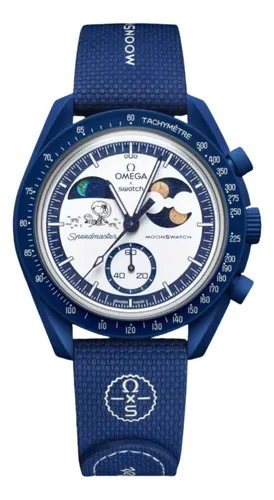 Relógio Omega X Swatch Moonswatch Bioceramic Snoopy Original