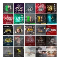 Comprar Pack 130 Artes Para Gospel Cultos Adoração Editáveis Psd Png