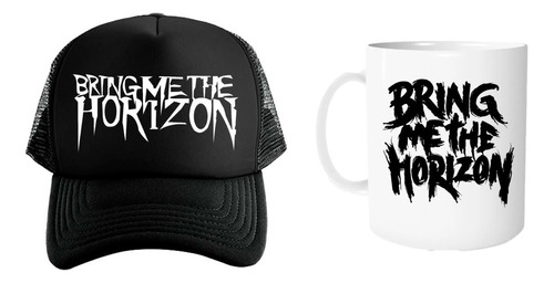 Gorra Black Unisex Y Taza 11oz Bring Me The Horizon