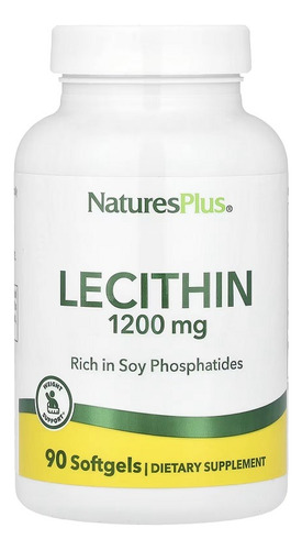 Naturesplus Lecitina 1200 Mg 90 Cápsulas Blandas Sabor Sin Sabor