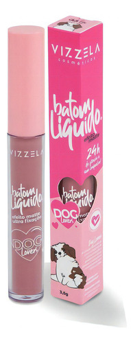 Vizzela Dog Lovers Batom Líquido Shih Tzu Matte 3,5g