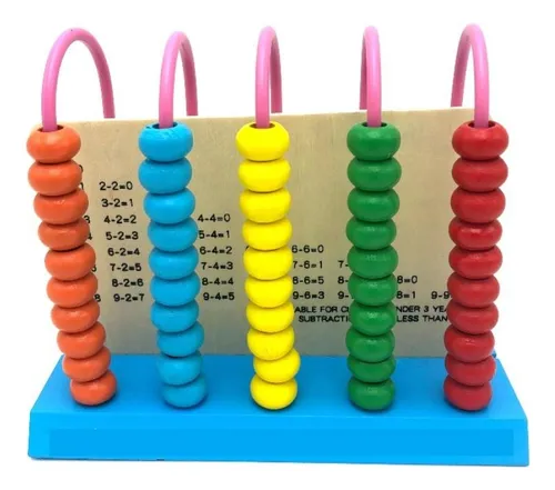 comprar Abaco Madera Tradicional 5 Arcos Colores Aprendizaje Suma Resta Matematicas