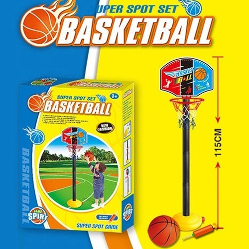 Juego De Basketball Ajustable Con Pelota E Inflador 