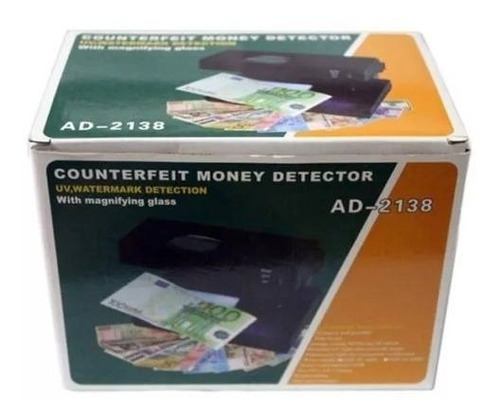 Maquina Billetes Falsos Luz Ultravioleta Detector Ad-2138