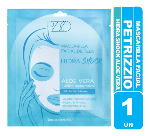 Petrizzio Pzzo Mascarilla Facial De Tela Hidra Shock