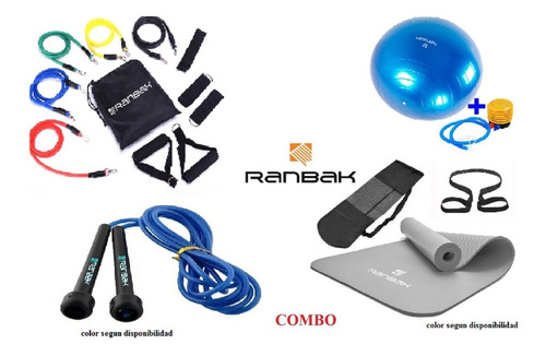 Kit2 Mat Nbr+soga+banda Tension+pelota Esferod.+envio Gratis