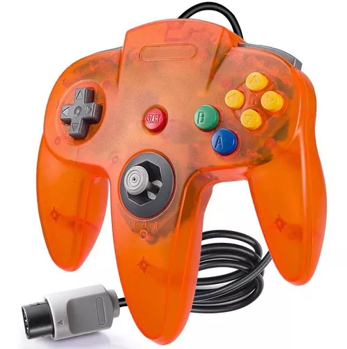 Controle de Nintendo 64 - USB - PC - EMULADOR - CORES COR:Verde Translúcido  - RHALSTORE - Jogos, Eletrônicos e Informática