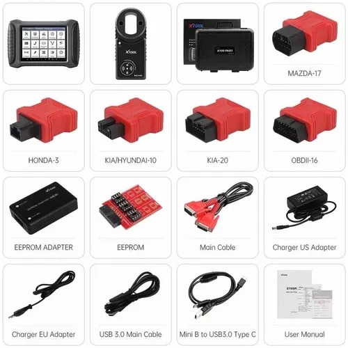 Scanner Xtool X100 Pad 3 Codificador Programador Chave Obd2