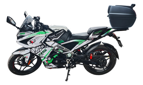 Soporte Y Top Case 40 Litros Para Motocicleta Pulsar Rs200