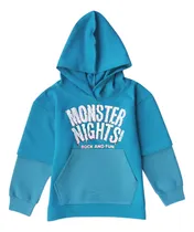 Comprar Buzo Canguro Nene Niños Grisino Algodón Estampado