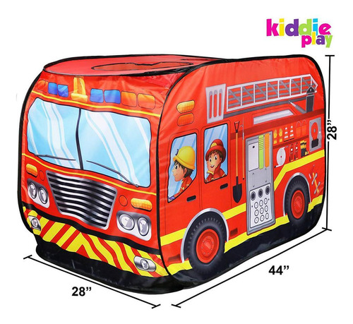 Princesa Niños Niñas Canopy Camión De Bomberos