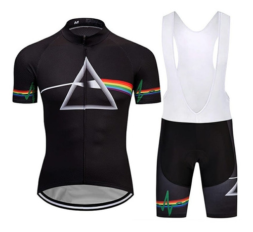 Uniforme Ciclismo Pink Floyd Jersey Short Bib Bici Ruta Mtb