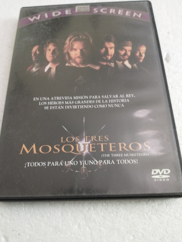 Los Tres Mosqueteros Dvd Original Región 1 Y 4 ,wide Screen.