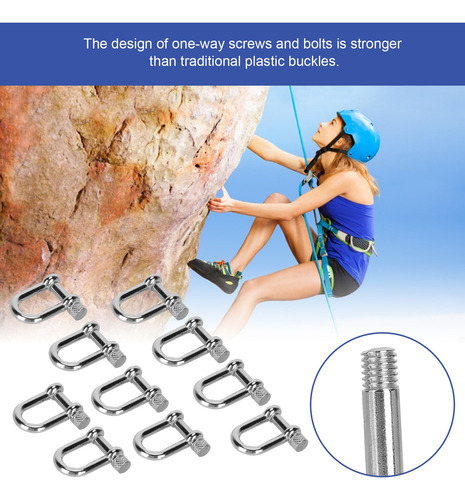 Grillete De Arco For Pulsera De Supervivencia De Paracord,