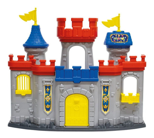 Brinquedo Castelo Medieval Kingdom Maral Infantil Cor Cinza