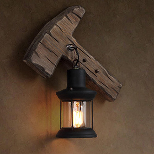 Aplique De Pared Industrial Vintage, Accesorio De Estilo B