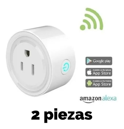 2 Enchufes Inteligentes Con Wifi Para Alexa Google Home 