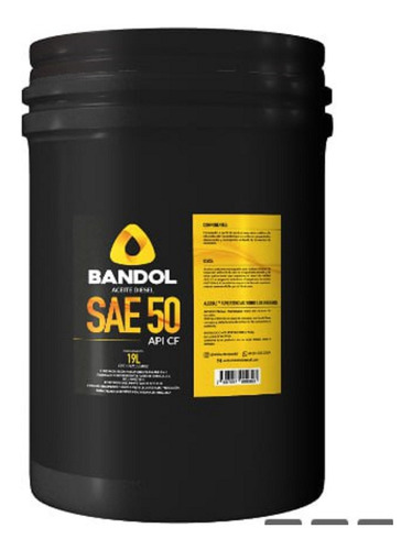 Aceite Diesel Sae 50 Bandol Paila 19 Litros