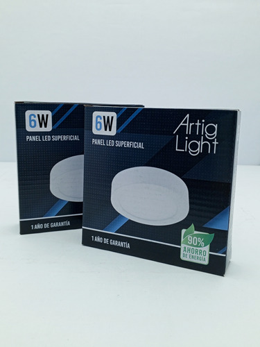 Panel Led Superficial 6w / Artig Light 