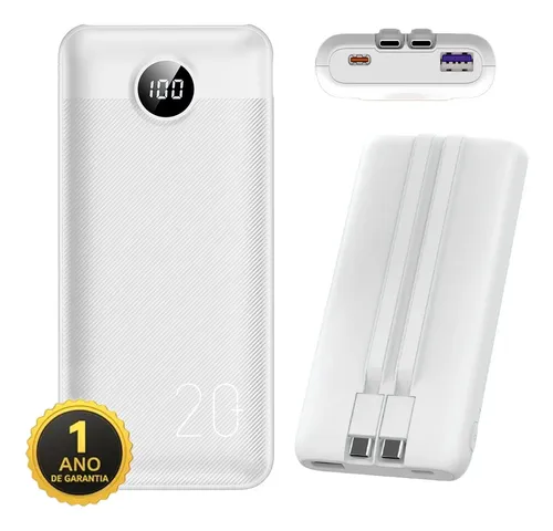 Power Bank 20000mah Carregador Portátil Super Rápido Para Iphone ...
