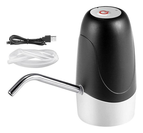 Bomba Agua , Dispensador Agua Automática , Usb Recargable Color Negro