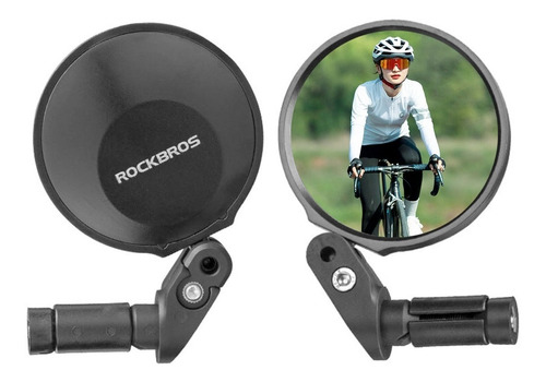 Espejos Retrovisores Rockbros Para Bicicleta X2 Visión 360° 