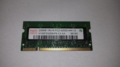 Memória 256mb 1rx16 Pc2-4200s-444-12 Notebook Ddr2 (kit 2pç)