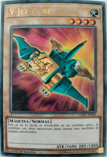 Yugioh! V-jet Tigre Lckc-sp082 1st Edition Ultra Rare