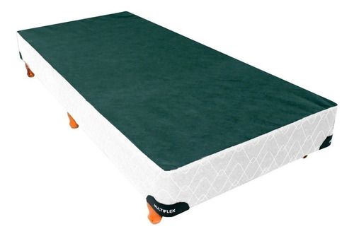 Base Sommier Box Rígido 1 Plaza 80 X 190cm Cama Color Blanco