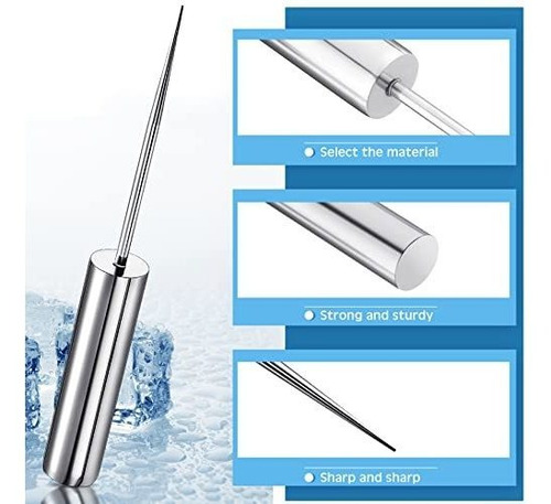 Picahielo De Acero Inoxidable Para Hielo Triturado -