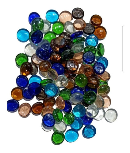 Gemas De Vidrio X50un Surtido Colores Decorativas