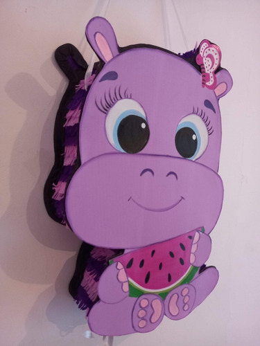Piñata Hiipopotamo Bebe Hipopotama Animales De La Selva