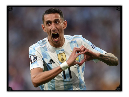 #1005 - Cuadro Di María Argentina Campeón 2022 Copa Italia