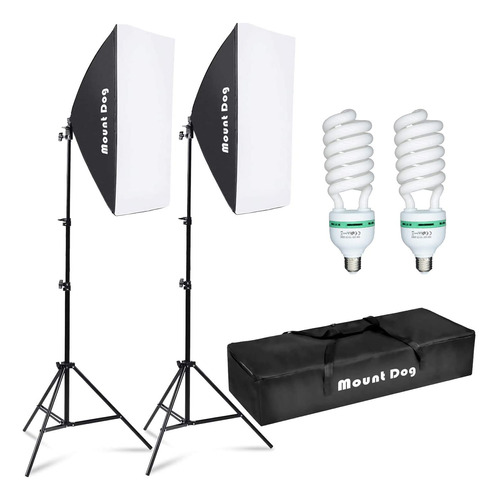 Kit De Iluminación Softbox E  Fotográfico, Luz Contin...