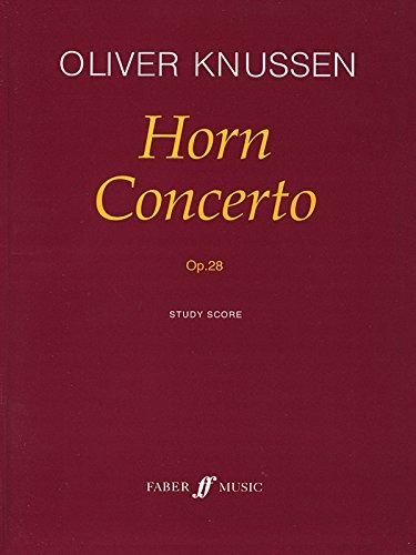 Horn Concerto, Op 28 Full Score (faber Edition)