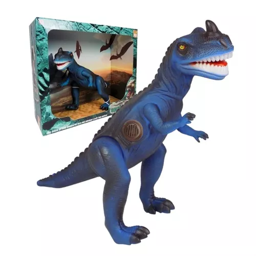 Boneco Dinossauro Tirano Rex World Grande Brinquedo com Som Menino