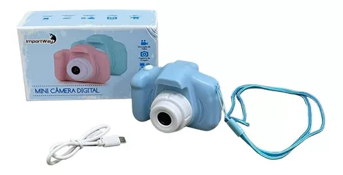 Mini Cámara Digital Portátil Infantil Azul MBO-MCF32BL