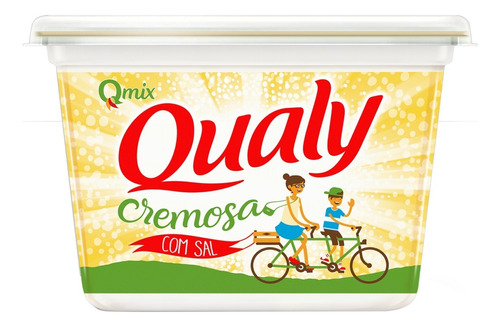 Margarina Cremosa com Sal Qualy Qmix Pote 500g