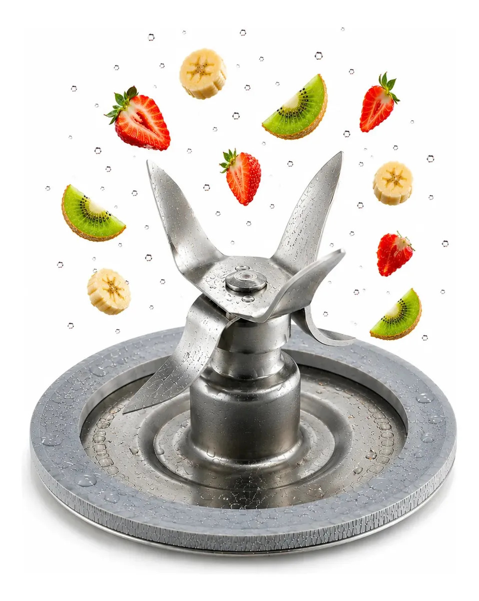 Lâmina Faca Inox Compatível Liquidificador Oster De 4 Pontas