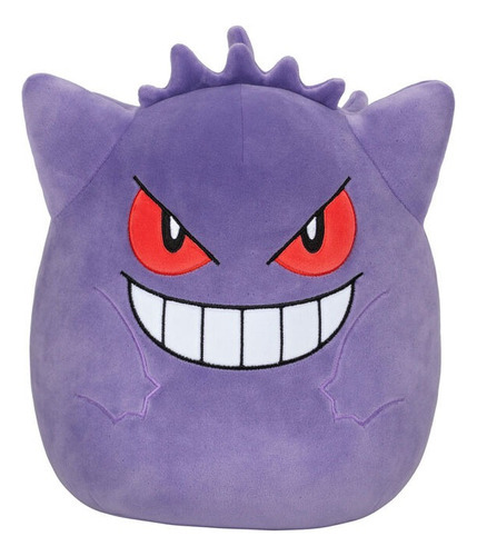Pokemon Peluche Squishmallow Gengar 30cm Sqpk00009 Color Violeta