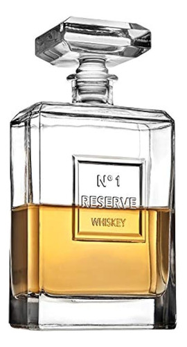 Decantador De Whisky Godinger Reserve Para Licor Scotch Bour