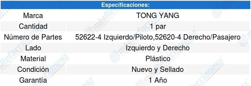 Kit-2 Tolvas/loderas Salpicaderas Tong Yang Bmw X3 05 A 10