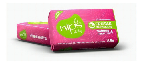 Sabonete Sabão Em Barra Frutas Vermelhas 90g - Nips/all Day