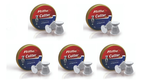 Balines Rifle Cutter Sport 4,5 ( 7,71gr)   5 Latas X250 C/u 