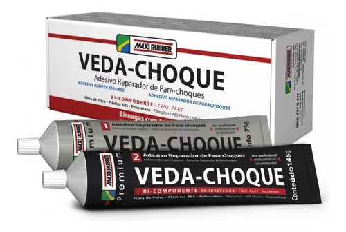 Veda Choque 290g Adesivo Reparador Para-choques Maxi Rubber