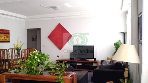 Imagem 2 de 22 de Embaré, À 1/2 Quadra Da Praia E Av. Epitácio Pessoa. Amplo Apto C/ 168,00 M2 - Santos - Ap4684