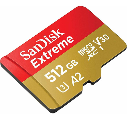 Memoria Microsd Sandisk Extreme A2 512gb Sdxc U3 190mbs 4k