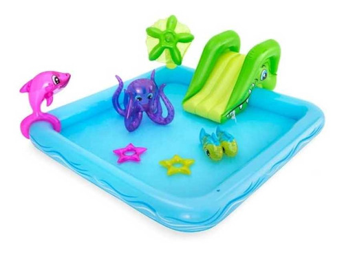 Centro De Juegos Inflable Acuario Pulpo Bestway Envío Gratis