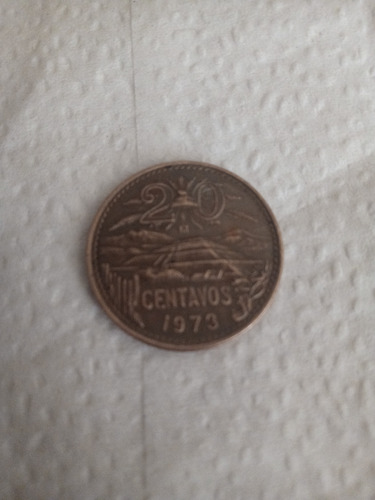 Moneda De 20 Centavos De 1973